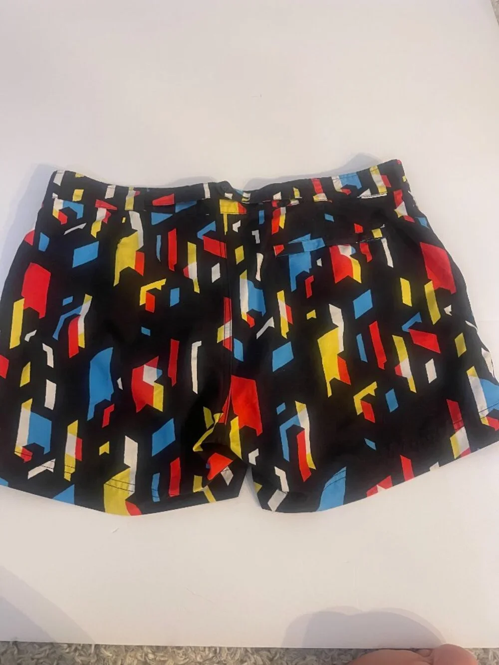 weekends at Geometric Print Swim Trunks Shorts Size Small